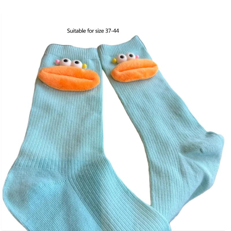 Ankle Socks Cute Cartoon Doll Crew Socks Soft Funny Novelty Socks Breathable Cotton Boot Socks for Women Girls Gifts