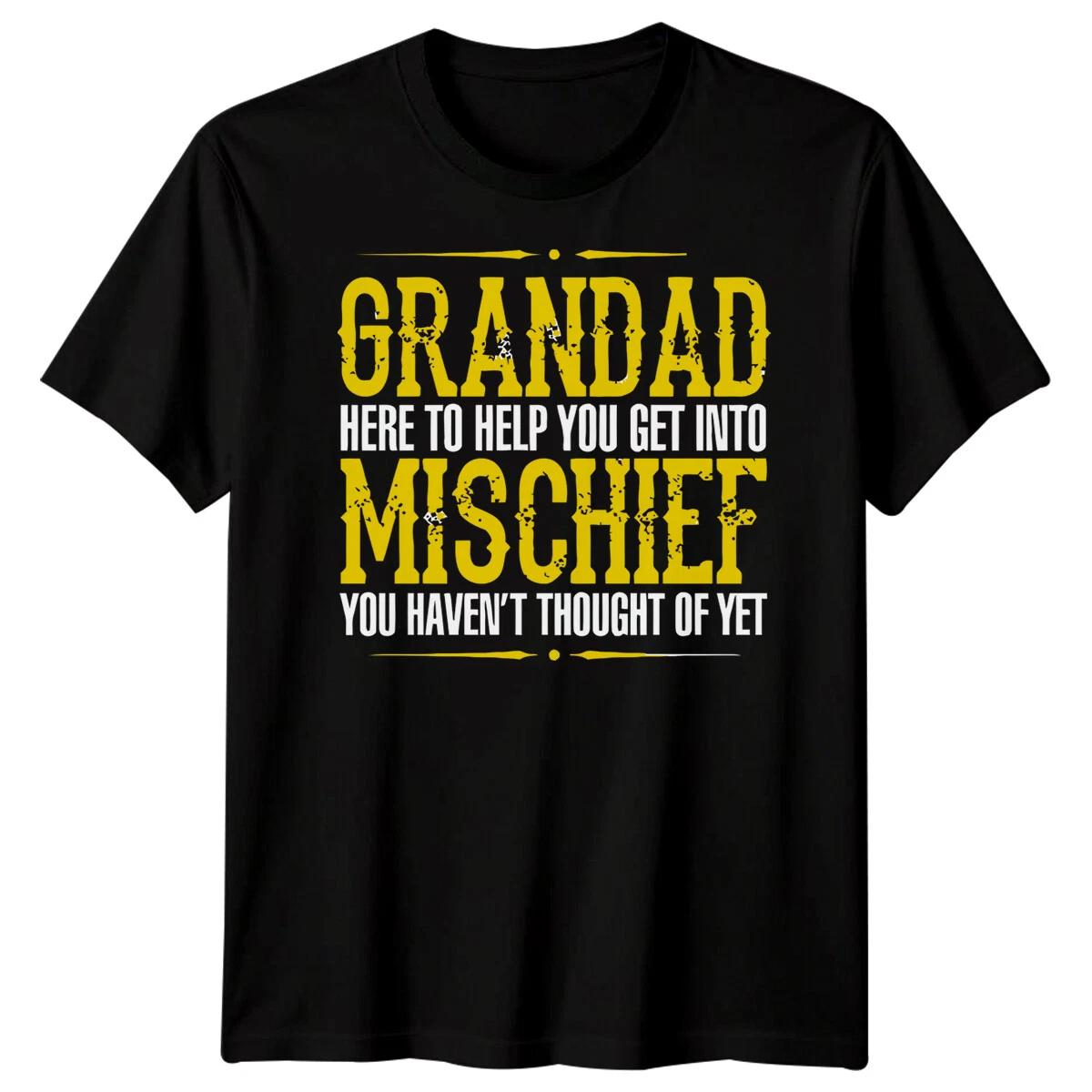 

Mens Grandad Mischief Funny Fathers Day TTshirt Tee Best Dad Ever Papa Life #FD S
