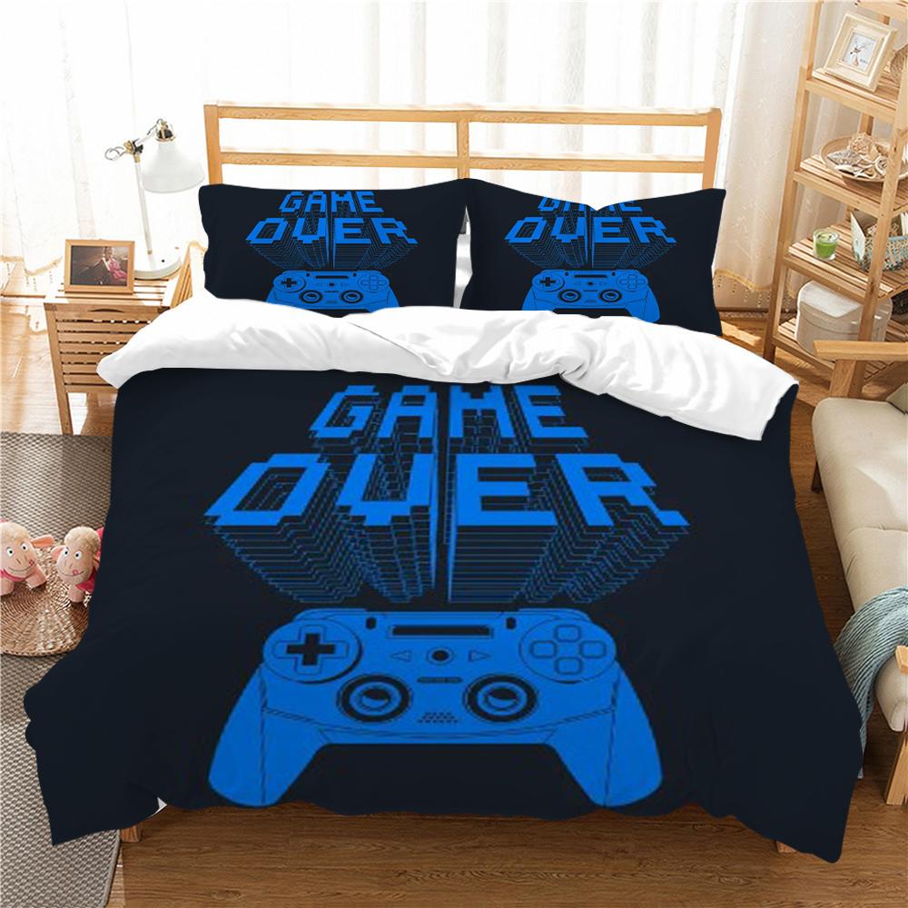 Home Bedclothes Hot Sale Kids Bedding Set Homes 3D Gamepad Design Duvet Cover Sets Pillowcase