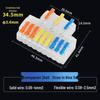 220V Quick Wiring Terminal Block: 2-In/4-Out/6-Out Wire Connector Splitter