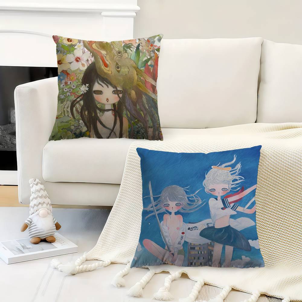 AAya TTakano Pop Art Cushion Cover Car Throw Pillow Case For Sofa Car Christmas Gift