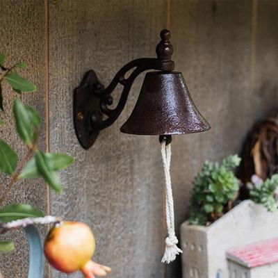 Gusseisen-Türklingel, Eingangstürklingel, Wandmontage, Retro-Dinner-Hängedekoration für draußen