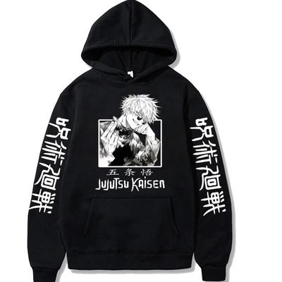 Jujutsu Kaisen Hoodie Anime Gojou Satoru Hoodie Herfst Winter Fleece Streetwear Tops