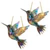 Yousheng Bluebird Hanging Decoration Stained Glass Art Bird Ornament 2D Flat Acrylic Pendant for Window Wall Home Garden Decor