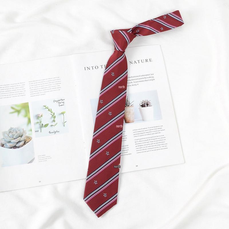 Lemon Sea Salt Plaid School Uniform Tie - Handmade Japanese Academy Style for Men & Women