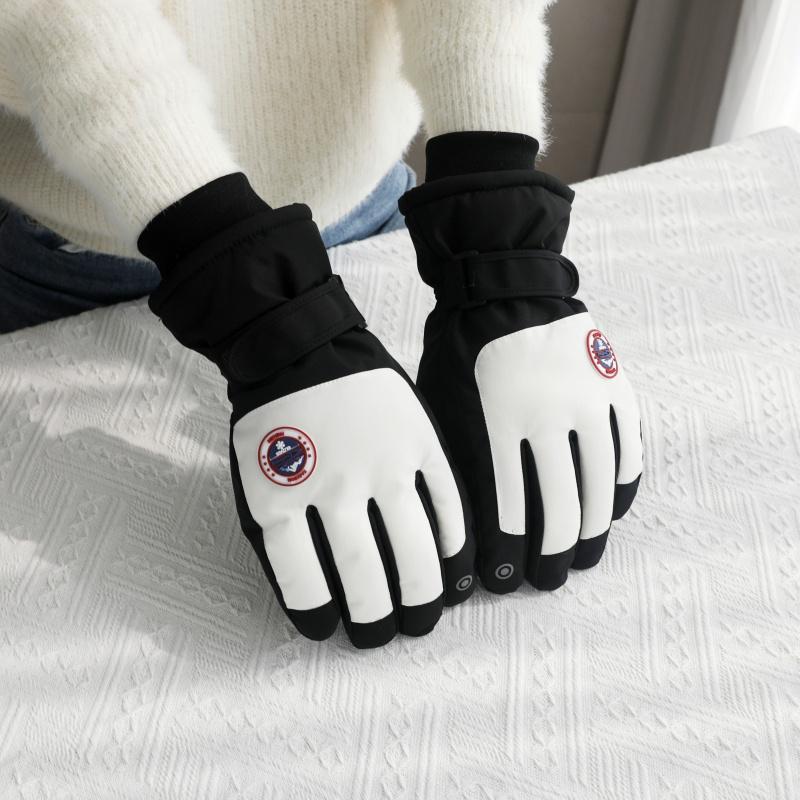 Unisex Winter Ski Gloves: Touchscreen, Thick Velvet, Waterproof, Non-Slip for Outdoor Cycling