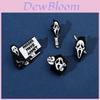 Halloween Skull Horror Movie Screaming Gothic Metal Badge For Men And Women