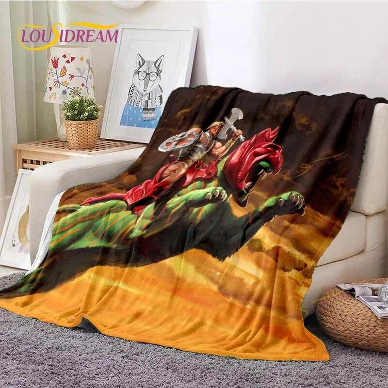 He-Man Masters Of The Universe Throws Blanket Sofa Blanket Adults and Children Blanket Blanket for Bed