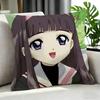 Anime Cardcaptor Sakura Cushion Cover Cushion Cover Set 4Pcs 50X50 45X45 40X40 Pillowcase Decorative Sofa Home Decor