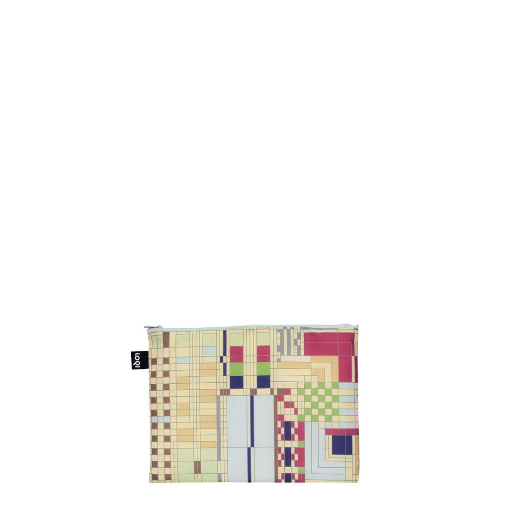 LOQI Zip Pouches (3 Sizes/Set) Frank Lloyd Wright ZP.FL Saguaro Forms, Old Fashion Windows, March Balloons