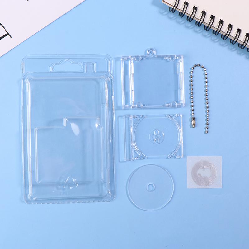 1Set Mini Nfc Functional Cd Disc Case Key Chain Peripheral Commemorative Album Key Holder For Diy Backpack Pendant