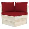 Day and Night - Day and Night Cushions for Pallets 3 Units Red Red Oxford Fabric