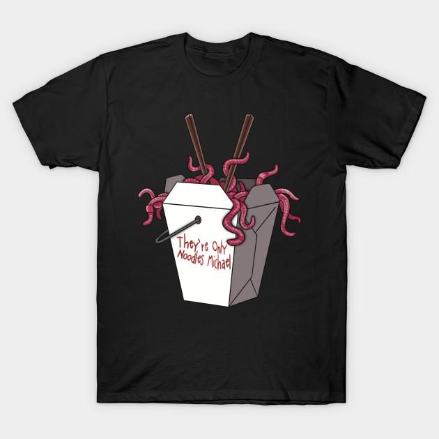 Men Black Print T-shirt Lost Boys Noodles No-Cut Transfer Paper Print Cotton Tshirt XL чёрный