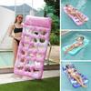 Matelas gonflable en PVC pour piscine, lit de repos, forme de fleur rose et de cœur, matelas à eau pour adultes
