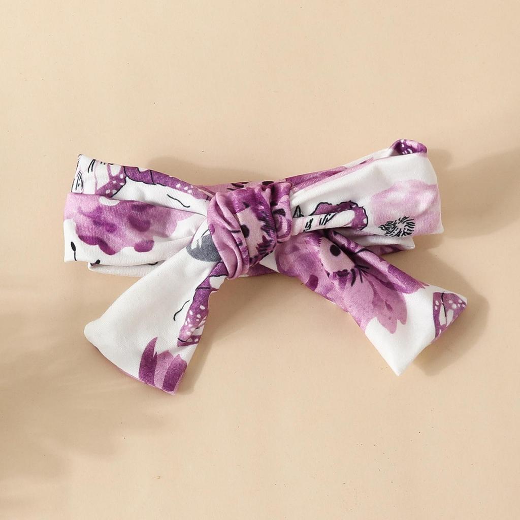 Baby Horn Floral Bodysuit & Lace Hat Set - Girl's Three-Piece Outfit for Crawling