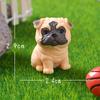 12Pcs Miniature Dog Figurines Miniature Terrarium Crafts Realistic Animals Dogs For Diy Micro Landscape Fairy Garden Accessories