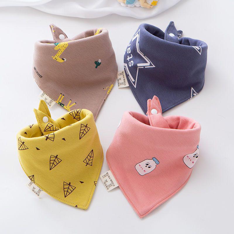 Unisex Triangle Baby Bibs: Pure Cotton, Waterproof, Super Soft, Double Snap, Scarf Wrap