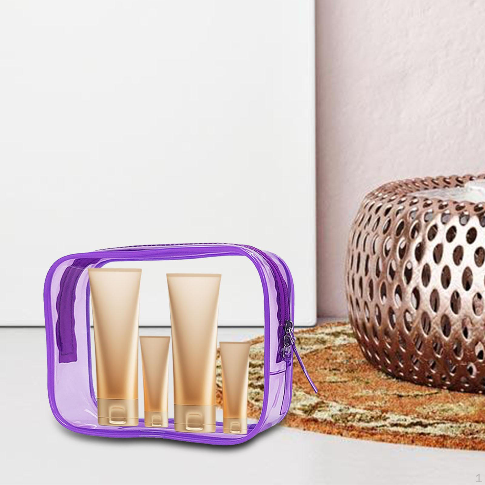 

Прозрачная косметичка, косметический легкий водонепроницаемый органайзер, дорожные сумки для Purple M