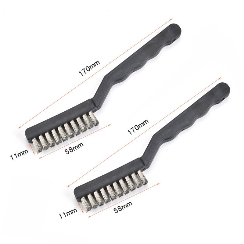 2pcs Wire Brushes Copper Brush Cleaning Accessories Stainless Steel Copper Wire Brushes for Metal Rust Scrub Removal Cleaning