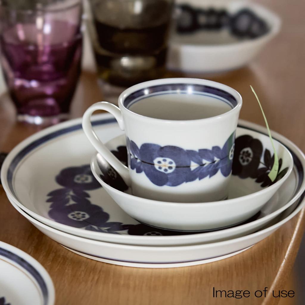 Aito Manufacturing [Blossom Blossom] Servierplatte Kleine Schale Schale S ca.. 15cm Leichter Blauer Blumentopf Marineblau Mino Ware Mikrowelle