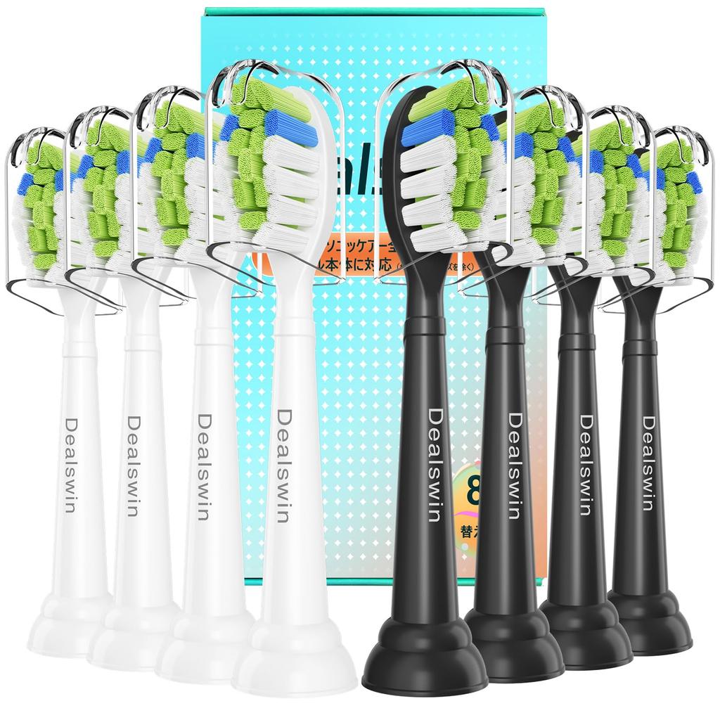 Dealswin Ersatz-Bürstenköpfe für Philips Sonicare Elektrische Zahnbürsten Kompatibel mit Plaqueentfernung Flecken Reguläre Größe Geeignet für Zuhause und