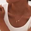 Stainless Steel Jewelry Safety Pin Pendant Necklaces For Women Chokers Adjustable Chain Gift  For Mom Girlfriend Valentine's Day