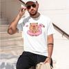 2026 New Model Capybara Loves Drinking Bubble Tea Shortsleeved Tshirt For Unisexs Summer Tide Anime Print Shirt 100 Pure Cott