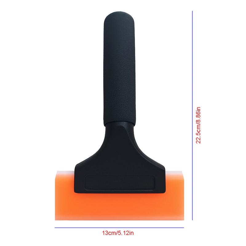 All-Purpose Long Handle Squeegee With 5-Inch 2-Layer Blade Home Car Window Wash Mirror Door Cleaning Scraper Handheld Wiper Tool