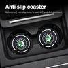 LQLT3 2pcs Car Auto Water Cup Slot Non-Slip Mat Accessories For Skoda Octavia MK2 MK3 2 3 A7 Fabia Karoq Kodiaq Superb Rapid Kamiq