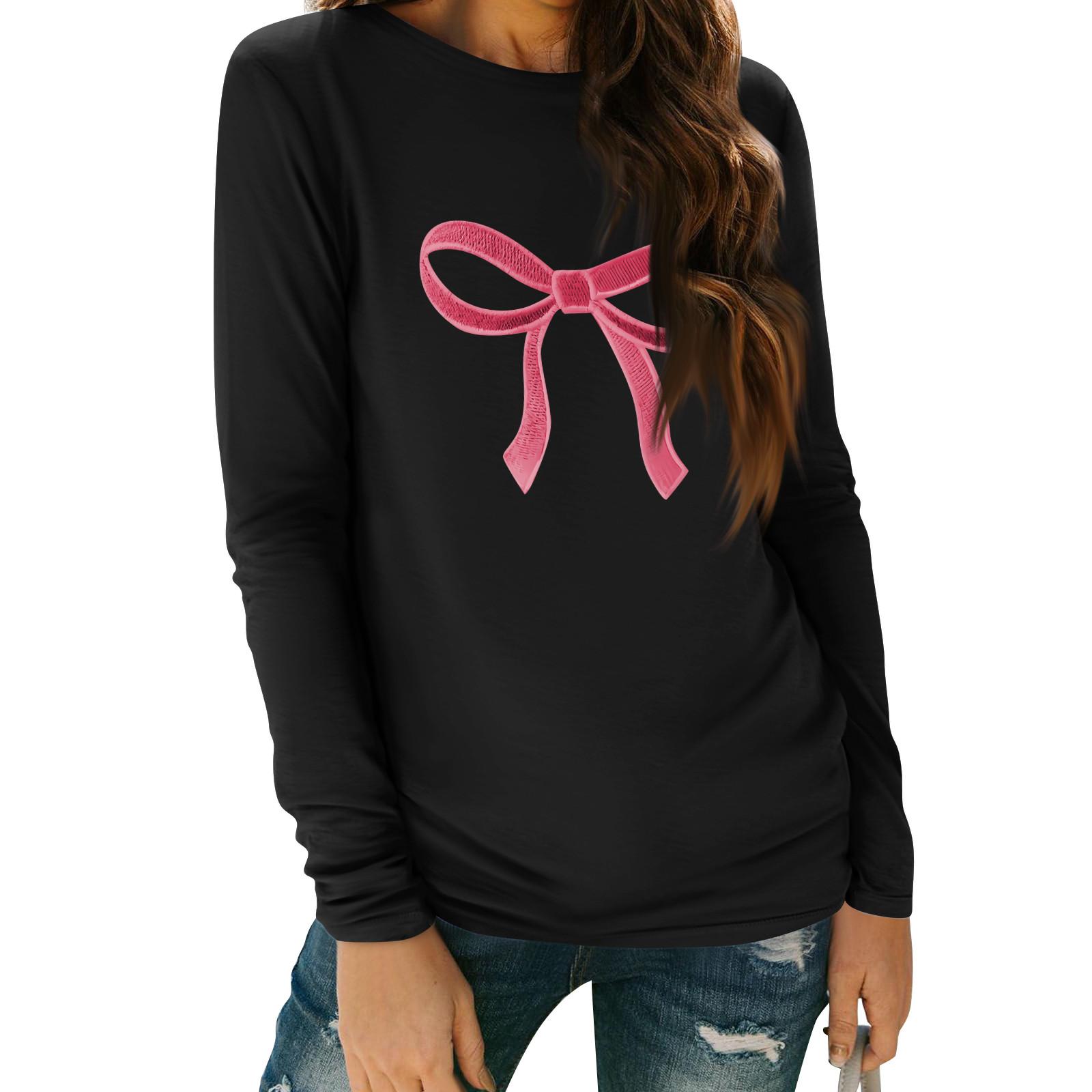 

Женские рубашки с длинным рукавом, топы, элегантные повседневные рубашки, топы-туники с круглым вырезом L чёрный