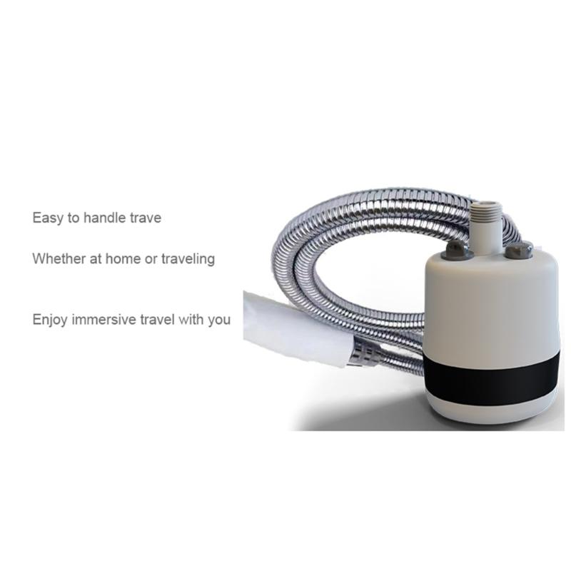 Portable Camping Shower Battery Powered Outdoor Camp Shower Pump Electric Rechargeable Handheld Shower Easy to Use