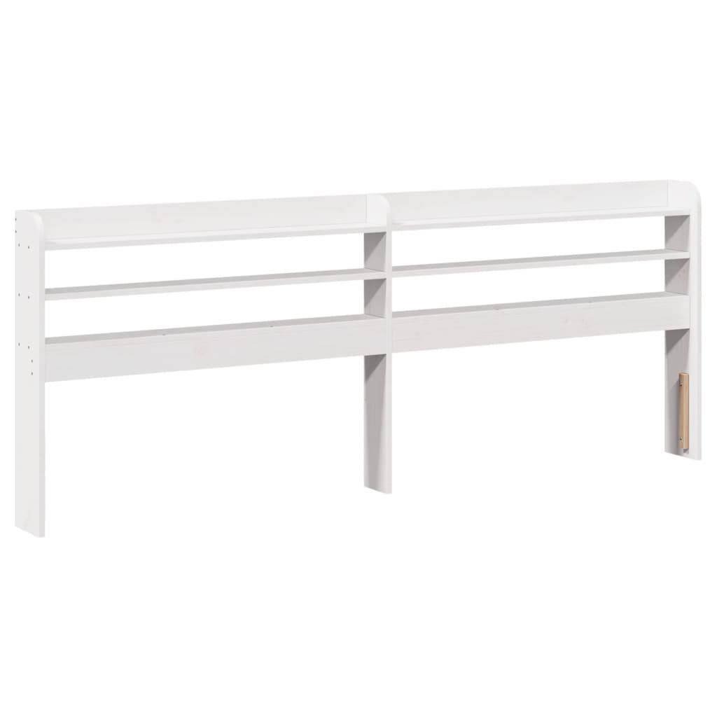 Vidaxl Bed Without Mattress, White, 200X200 Cm, Solid Pine Wood