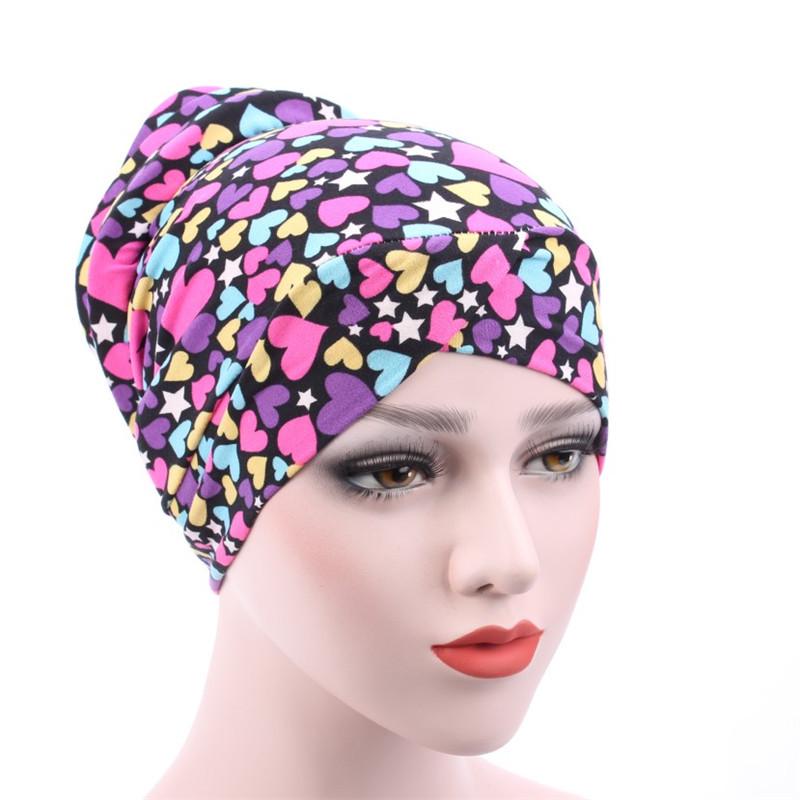 New Small Floral Leopard Print Cotton Bandana Hat Chemotherapy Head Wrap