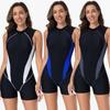 Maillot de bain combinaison intégrale pour femme avec fermeture éclair Devant plat Jambes Snorkeling Surf Natation Automne Hiver