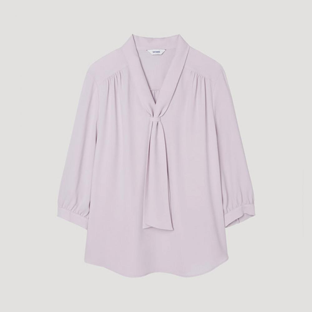 

[She S miSS] Signature Tie Neck blouSe Swwblp22010 Lv light violet/55