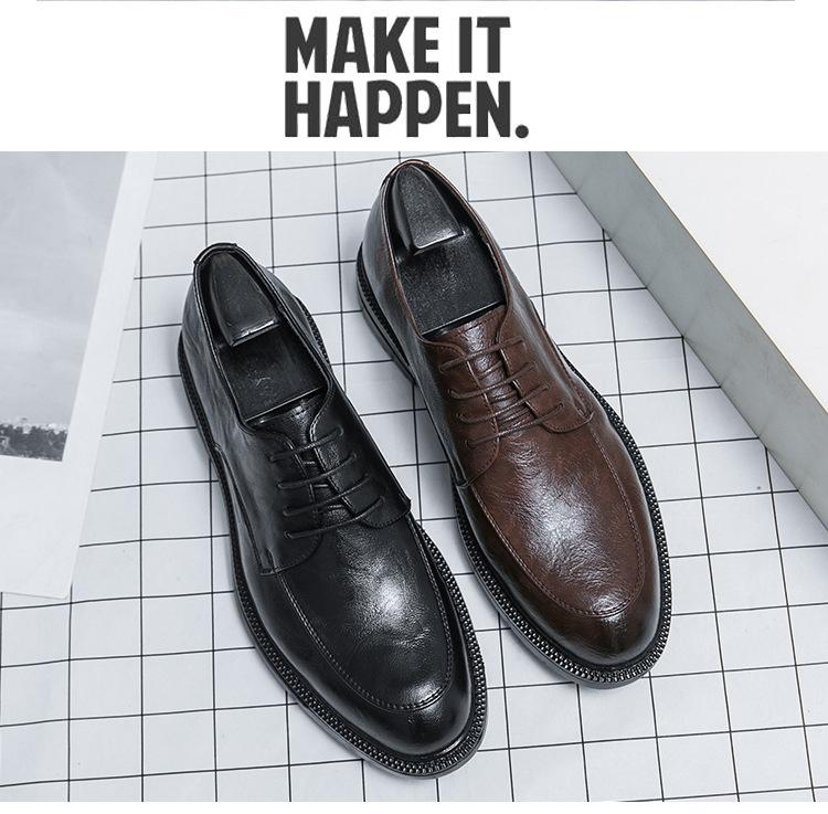 Lederschuhe Herrenschuhe Herbst Businesskleidung Britischer Stil Handgriff Herren Casual Bräutigam Hochzeitsschuhe