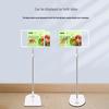 Naiduo A4 White Frame Stainless Steel Adjustable Sign Stand