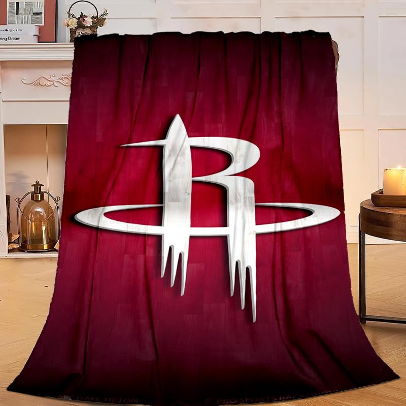 Rockets Team Art Blanket Flannel Throw for Sofa, Travel, Camping, Livingroom, Office, Chair and Bed Soft and Warm Holiday gifts