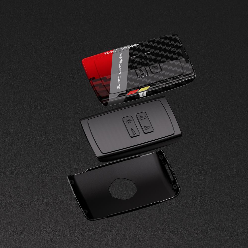 Carbon Abs Key Case Cover For Renault Austral Kadjar Clio Megane Captur Arkana Koleos Zoe Scenic Dacia Sandain Accessories