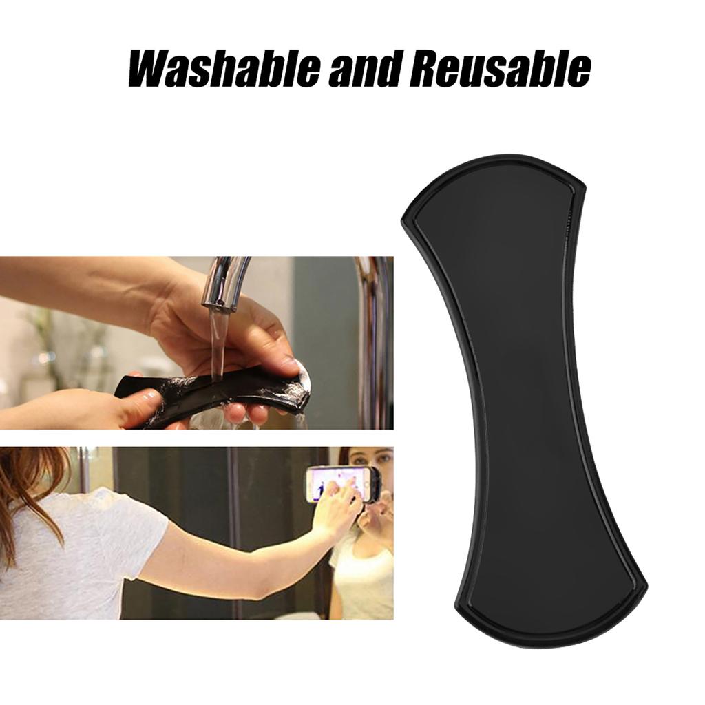 2 szt. Opakowanie Mocna Przylepna Nano Gumowa Uniwersalna Podkładka Żelowa Uchwyt na Telefon Samochodowy Czarny