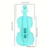 Cute Design Violin Pencil Case Lightweight Makeup Pouch Stylish Case Gift Music Lovers  School Use