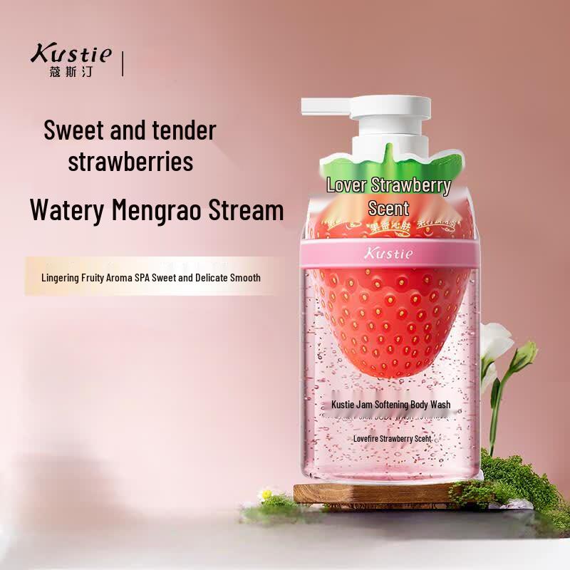 Kustie Strawberry Jam Tender Skin Shower Gel