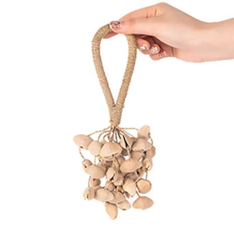 Fruit Shell Bells Outdoor Wind Chimes Hand Cranked String Bell Sound Healing Wind Chime Meditation Yoga Musical Instruments