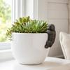Potted Plant Partner Bronze Gecko Garden Decoration Dog Garden Figurine  Balcony Potted Edge