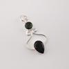 Green Tourmaline Gemstone 925 Sterling Silver Handcrafted Pendant 1.60" Gift For Her PP-13-32