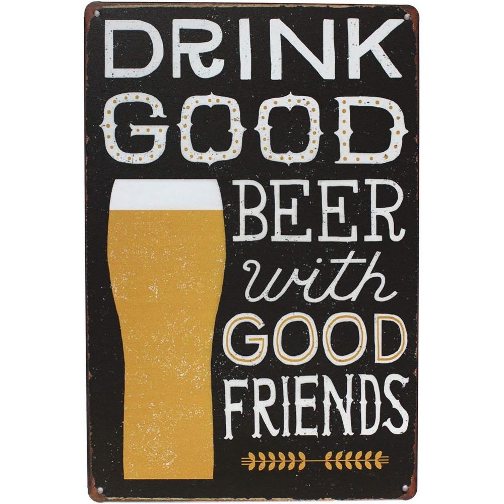 Plaque Metal Tin Signs All You Need is Beer Wall Decoration Vintage Posters Iron Painting for Man Cave Home Cafe Garden Club