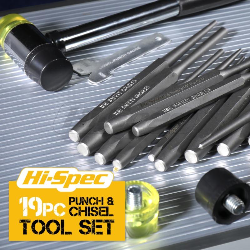 19 stk Spikerdorn Meiselsett Konisk dorn Sylindrisk dorn Konisk dorn Meisel