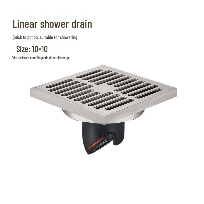 Xuanyong Cream Style Square All-Copper Floor Drain