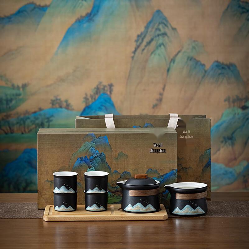 Thousands of Miles Landscape Travel Tea Set