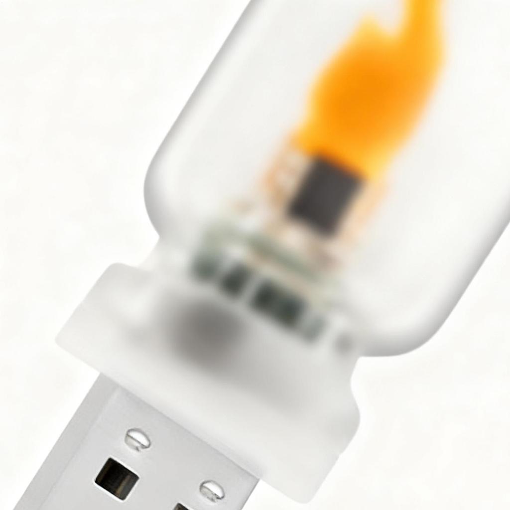 Car USB Light Flameless Vintage Glass Lighting USB LED Light For Car For Party Bedroom Camping Vehicle Automotive Indoor Outdoor